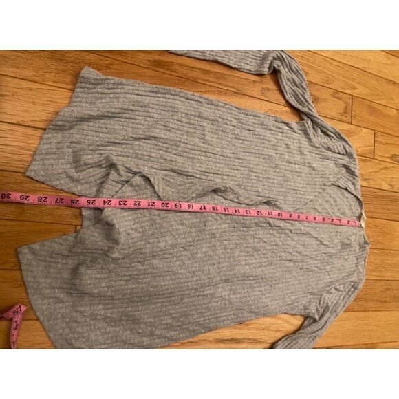 Aeropostale, women's grey open long sleeve cardigan size XS - Picture 7 of 7